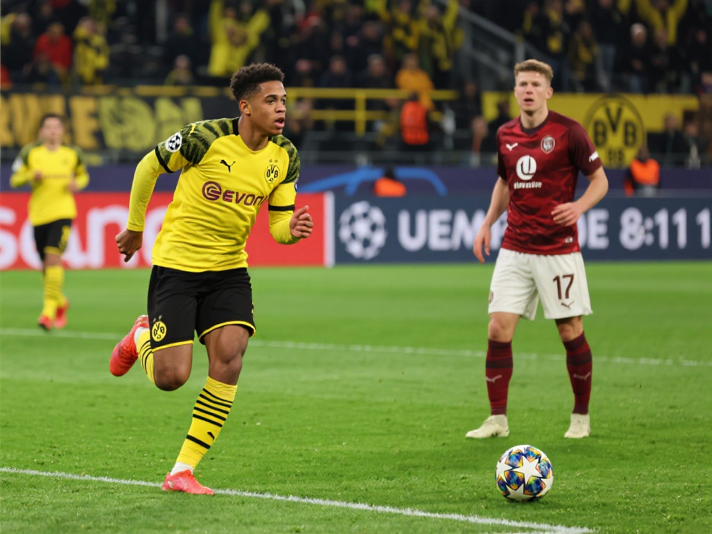 欧冠多特1-1战平里尔 阿德耶米破门哈拉尔德松建功 欧冠的赛场上,总是充满激情和令人期待的瞬